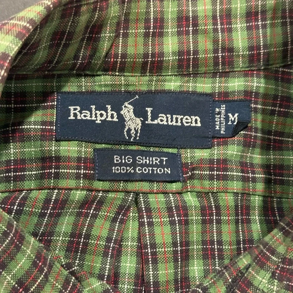 Ralph Lauren Men's Green Long Sleeve Button Up Size M 